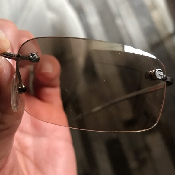 Gucci Metal Rimless Sunglasses w/ Case - Picture 6 of 8